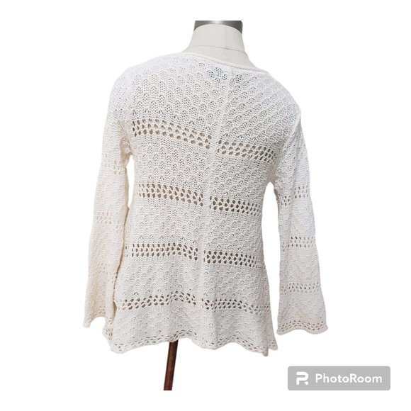 CT725 Wooden Ships "Paola Buendia" Cream Sweater Long Sleeve S/M - Picture 2 of 6